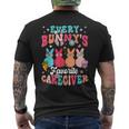 Every Bunnys Favorite Caregiver Bunny Happy Easter Day 2023 Men's Back Print T-shirt