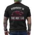 Everybody In The Hot Tub Crawfish Crayfish Eating Men's Back Print T-shirt
