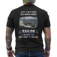 My Father Is A Sailor Aboard The Uss Harry S Truman Cvn 75 Men's T-shirt Back Print