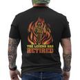 Fireman Retirement Plan The Legend Has Retired Firefighter Mens Back Print T-shirt