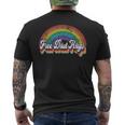 Free Dad Hugs Rainbow Flag Gay Lgbt Pride Month Daddy Mens Back Print T-shirt