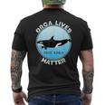 Free Kiska Orca Whale Ontario Men's Crewneck Short Sleeve Back Print T-shirt