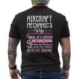 Funny Airplane Aircraft Mechanic Wife Gift Women Mens Back Print T-shirt