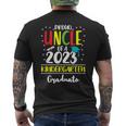 Funny Proud Uncle Of A Class Of 2023 Kindergarten Graduate Mens Back Print T-shirt