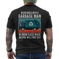 Garbage Man Funny Garbage Truck Men Mens Back Print T-shirt