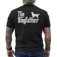 Golden Retriever - The Dogfather Fathers Day Men's Back Print T-shirt
