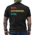Governor Profession Retro Best Governor Ever Mens Back Print T-shirt