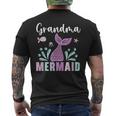 Grandma Mermaid Lover Grandmother Granny Grandparents Day Mens Back Print T-shirt