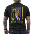 Happy Easter Confused Joe Biden Mardi Flag Costume V4 Men's T-shirt Back Print