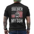 He Is Not Just A Soldier He Is My Son Military Mom Mens Back Print T-shirt
