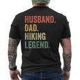 Mens Hiker Husband Dad Hiking Legend Vintage Outdoor Men's T-shirt Back Print