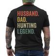 Mens Hunter Husband Dad Hunting Legend Vintage Men's T-shirt Back Print