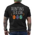 Hunting Season Eggs Deer Easter Day Egg Hunt Hunter Men's Back Print T-shirt