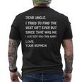 I Tried To Find The Best Ever Funny Uncle Mens Mens Back Print T-shirt