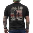 Mens Just A Regular Dad And Daughter Trying Not To Raise Liberals Men's T-shirt Back Print