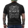 Made In 1919 100 Years Old Vintage 100Th Birthday Shirt Men's Back Print T-shirt