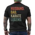 Mens Martial Arts Husband Dad Karate Legend Vintage Men's T-shirt Back Print