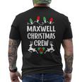 Maxwell Name Gift Christmas Crew Maxwell Mens Back Print T-shirt