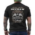Mccraw Name Gift Mccraw Blood Runs Through My Veins Mens Back Print T-shirt