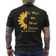 Mental Health Matters In May We Wear Green Mental Awareness Mens Back Print T-shirt