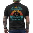 My Dad Is My Guardian Angel Retro Style Mens Back Print T-shirt
