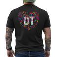Ot Occupational Therapy Heart Occupational Therapist Men's Back Print T-shirt