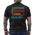 Hispanic Heritage &Amp Proud Dad Men's Back Print T-shirt