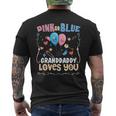 Pink Or Blue Granddaddy Loves You Best Grandpa Ever Granmps Mens Back Print T-shirt