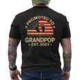 Promoted To Grandpop 2023 First Time Fathers Day New Dad Gift For Mens Mens Back Print T-shirt
