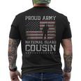 Proud Army National Guard Cousin Us Military Gift Gift For Mens Mens Back Print T-shirt
