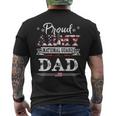 Proud Army National Guard Dad US Military V2 Men's T-shirt Back Print