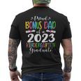 Proud Bonus Dad Of A Class Of 2023 Kindergarten Graduate Mens Back Print T-shirt