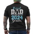 Proud Dad Of A 2024 24 Senior Graduate Seniors Graduation Mens Back Print T-shirt