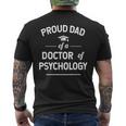 Proud Dad Of A Doctor Of Psychology Psy D Mens Back Print T-shirt