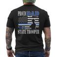 Proud Dad Of A Police Officer V2 Men's T-shirt Back Print