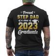Proud Step Dad Of A Class Of 2023 Seniors Graduation 23 Mens Back Print T-shirt