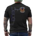 Proud Us Coast Guard Military Pride - Coast Guard Heartbeat Men's T-shirt Back Print