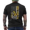Reel Cool Pa Fishing Dad Joke Usa Flag Fathers Day Men's T-shirt Back Print