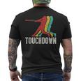 Retro Vintage Baseball Touchdown - Baseball Apparel Men's T-shirt Back Print