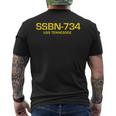 Ssbn-734 Uss Tennessee Men's T-shirt Back Print