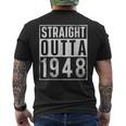 Straight Outta 1948 Year Of Birth Birthday Men's Back Print T-shirt