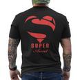 Super Aunt SuperheroGift Mother Father Day Mens Back Print T-shirt