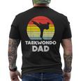 Mens Taekwondo Dad Sunset Retro Korean Martial Arts Men Men's T-shirt Back Print
