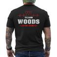 Team Woods Lifetime Member Name Surname Last Name Mens Back Print T-shirt