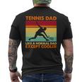 Tennis Dad Like A Normal Dad Except Cooler 2022 Vintage Men's Back Print T-shirt