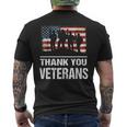 Thank You Military Veterans Veterans Day Mens Back Print T-shirt