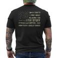 Thats What I Do I Fix Stuff And I Build Things Saying Men's Back Print T-shirt