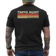 Travel Agent Job Title Profession Birthday Worker Idea Men's T-shirt Back Print