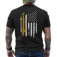Uss Florida Ssgn-728 Submarine American Flag Men's T-shirt Back Print