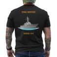 Uss Nitze Ddg-94 Navy Sailor Veteran Men's T-shirt Back Print